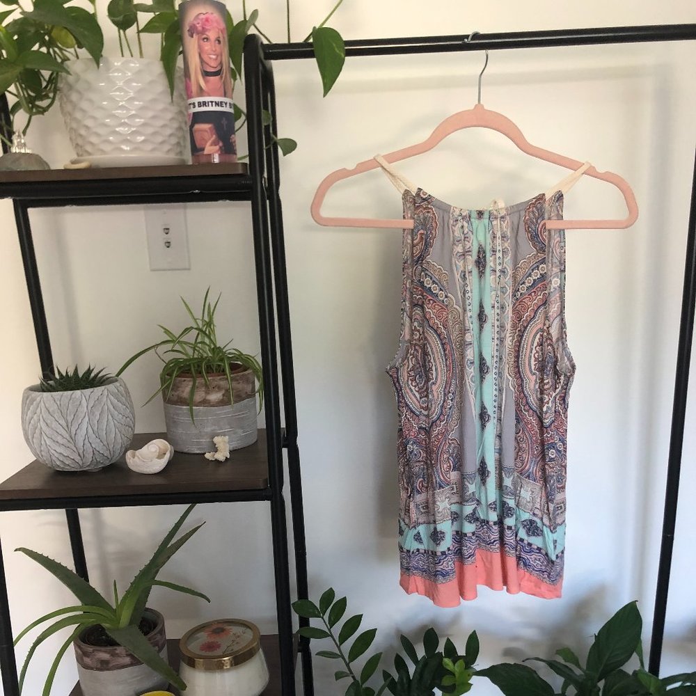 Anthropologie Deletta rope neck Sorin tank